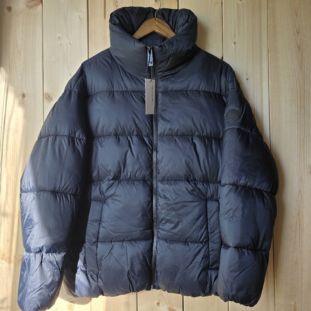 Noize X Jilly Box Avalon Black Puffer Winter Jacket Vegan Womens Large NWT